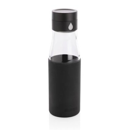 Butelka monitorująca ilość wypitej wody- czarna