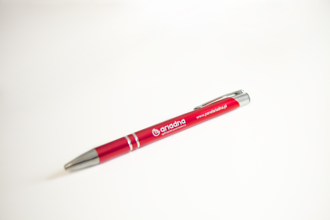 Długopis ARIADNA (czerwony)