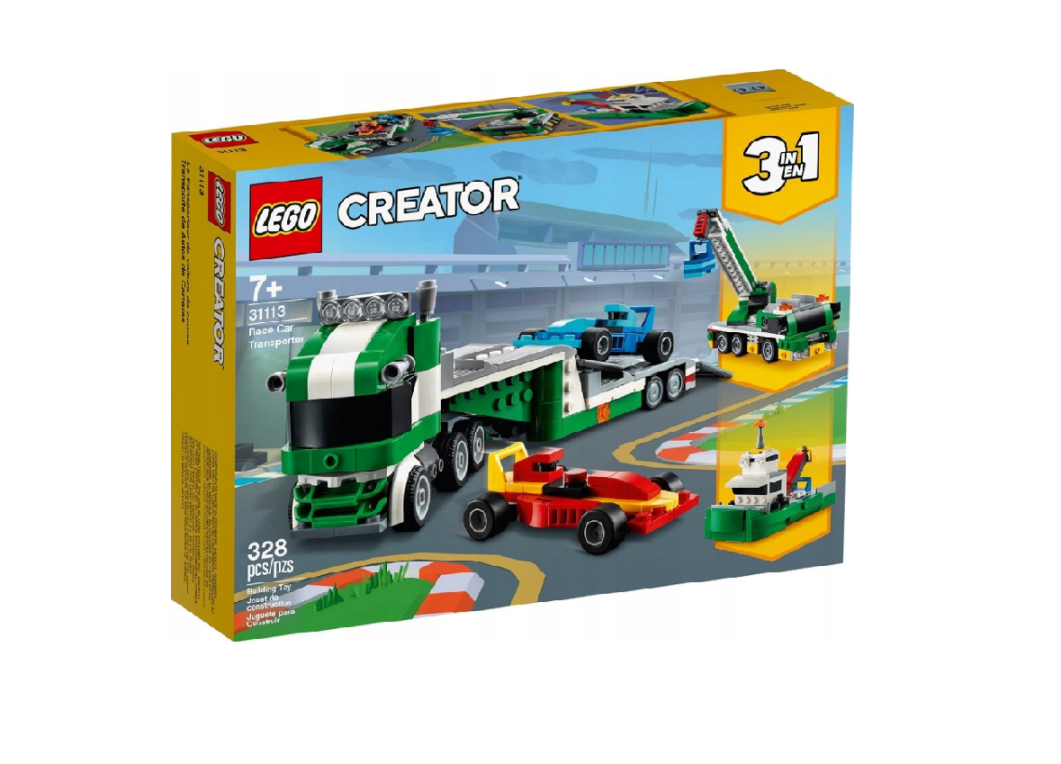 Lego Creator 3w1- Laweta z wyścigówkami